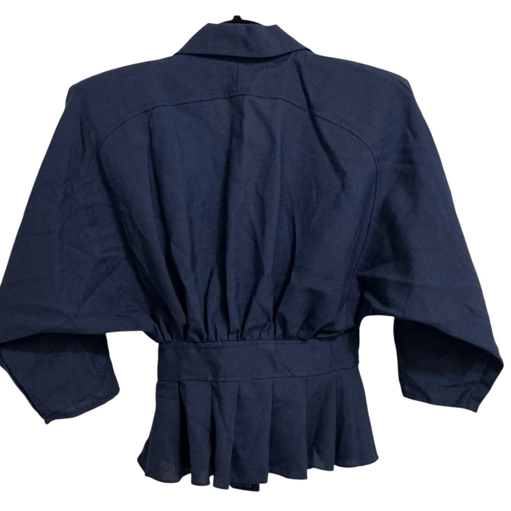 Vintage 1980s Deadstock Sears Navy Size 3/4 Juniors Blazer/Jacket-NWT - Picture 2 of 7